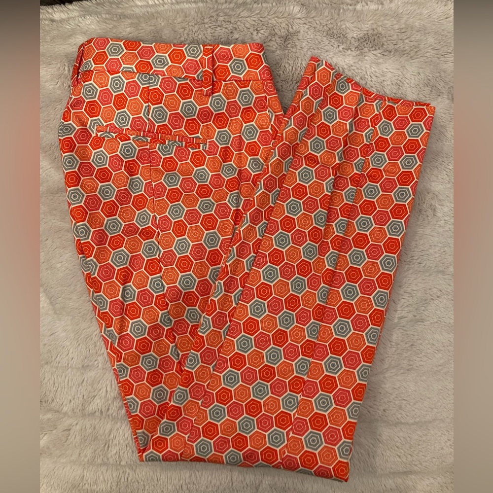 Never Worn GAP Orange Slim Cropped Pants, sz 2